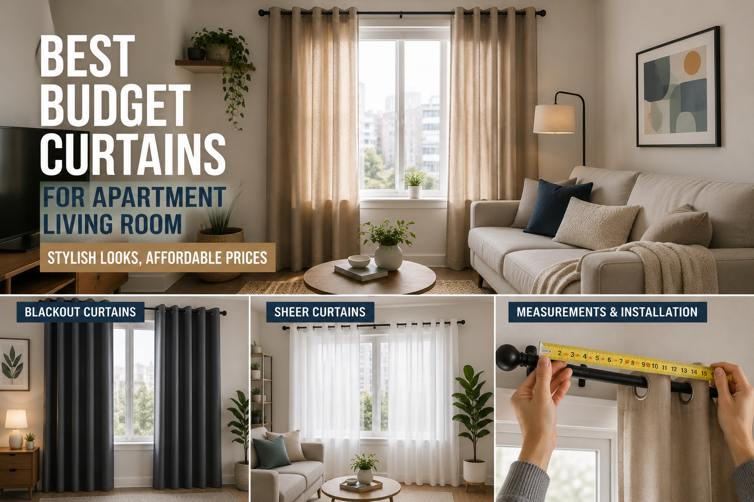 Best Budget Curtains for Apartment Living Room